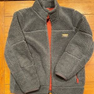 LL Bean Hi-Pile Fleece Zip Up #500365 size L